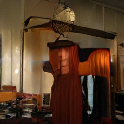 a small synthetic image, with somewhat realistic textures but no clear shape. it's very hard to describe